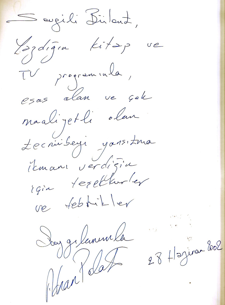 Adnan Polat Şeref Defteri