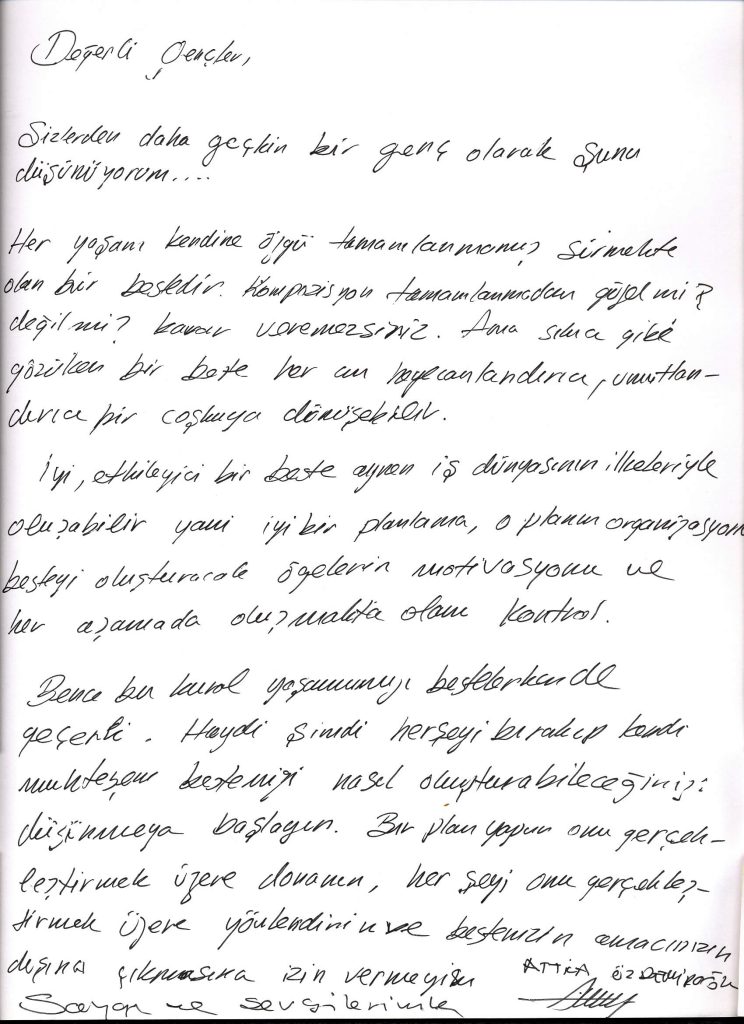 Attila Özdemiroğlu Şeref Defteri