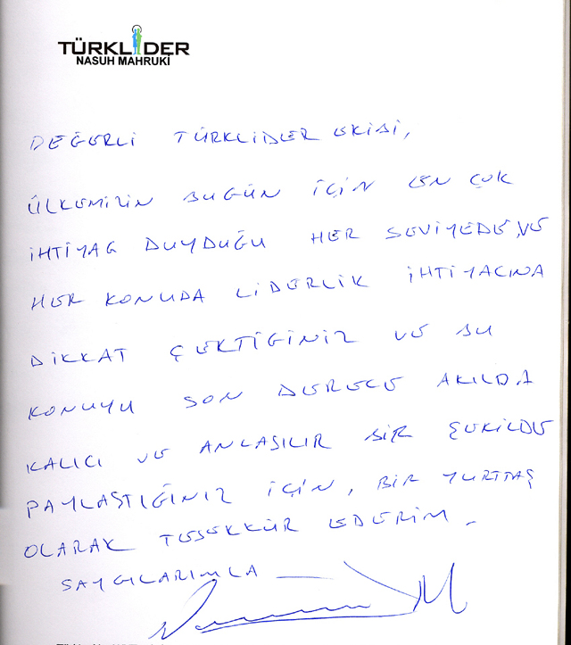 Nasuh Mahruki Şeref Defteri