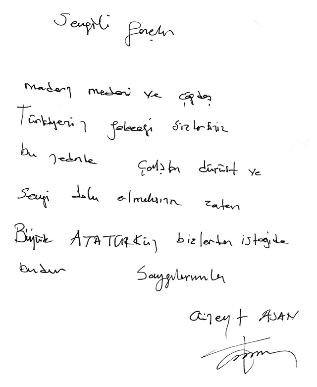 Cüneyt Asan Şeref Defteri