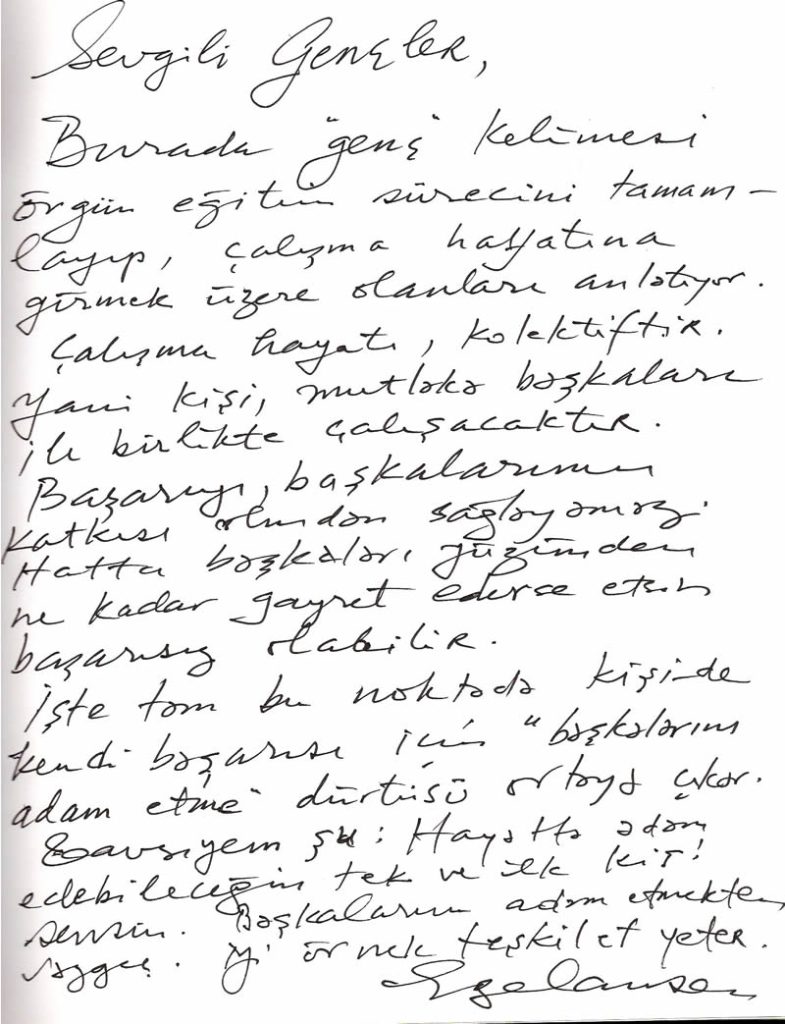 Ege Cansen Şeref Defteri